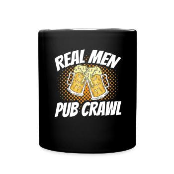 Crawled Pub Crawl Alcohol Drinking - Tasse einfarbig - Schwarz - Vorne