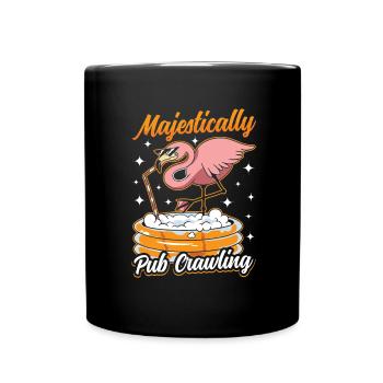 Crawled Pub Crawl Alcohol Drinking - Tasse einfarbig - Schwarz - Vorne