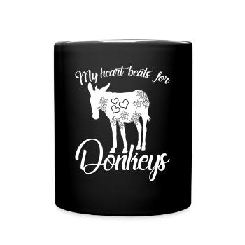 Ânes Âne - Mug uni - noir - Devant