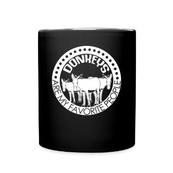 Blague d’âne avec des ânes - Mug uni - noir - Devant