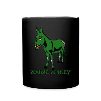 Zombie Donkey - Tasse einfarbig - Schwarz - Vorne