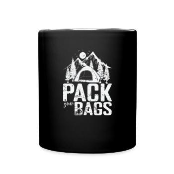 Faites vos valises Camping Vacances Liberté - Mug uni - noir - Devant