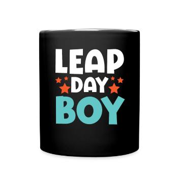 Happy Birthday Schaltjahr 29. Februar Schalttag - Tasse einfarbig - Schwarz - Vorne