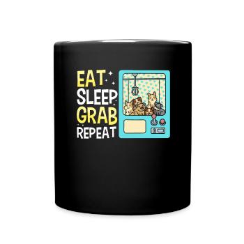 Claw Game Funny Claw Machine - Full Colour Mug - black - Front