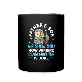 Claw Game Funny Claw Machine - Full Colour Mug - black - Front