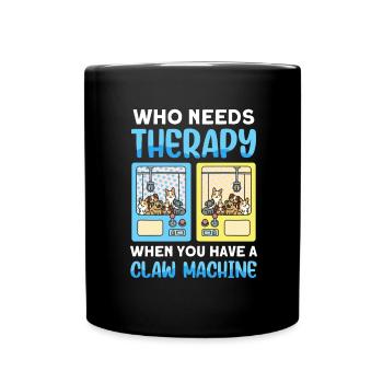 Claw Game Funny Claw Machine - Full Colour Mug - black - Front