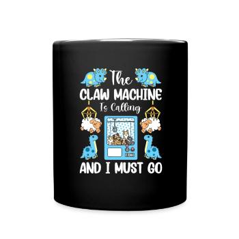 Claw Game Funny Claw Machine - Full Colour Mug - black - Front