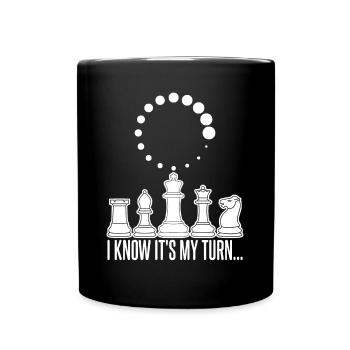 Chess set Calculating Joke chess Player - Full Colour Mug - black - Front