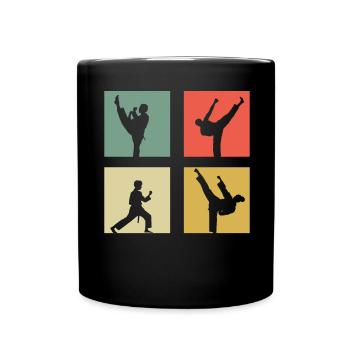 Taekwondo - Tasse einfarbig - Schwarz - Vorne