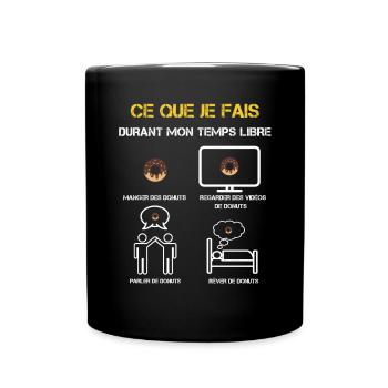 Free Time Donuts Gifts - Full Colour Mug - black - Front