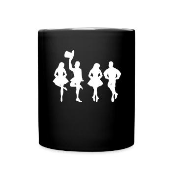 Irish Dance Feis Shamrock Festival - Full Colour Mug - black - Front