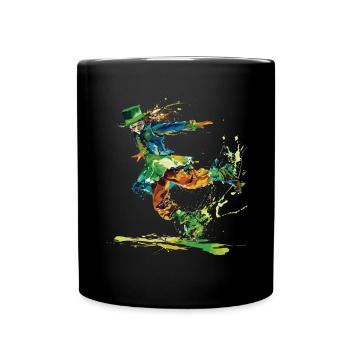 Irish Dance Feis Shamrock Festival - Full Colour Mug - black - Front