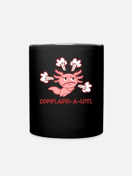 Axolotl Axolotls - Full Colour Mug - black