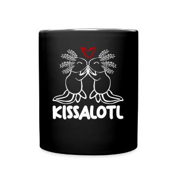 Embrasser Axolotl Embrasser Axolotls - Mug uni - noir - Devant