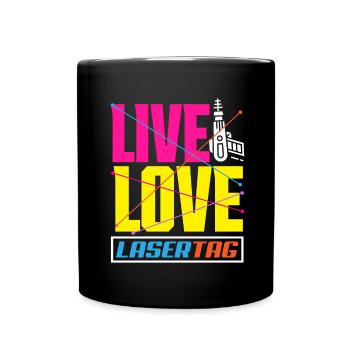 Indoor-laser-tag-party-outfit lasertag - Tasse einfarbig - Schwarz - Vorne
