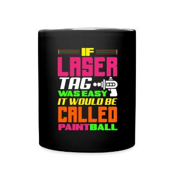 Indoor-laser-tag-party-outfit lasertag - Tasse einfarbig - Schwarz - Vorne