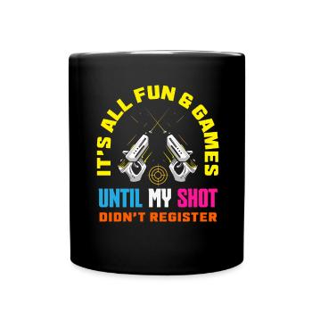 Indoor-laser-tag-party-outfit lasertag - Tasse einfarbig - Schwarz - Vorne