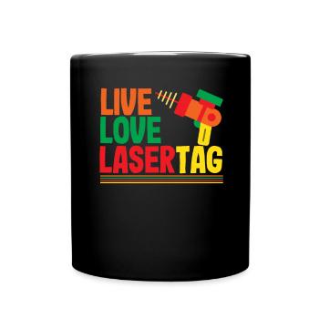 Indoor-laser-tag-party-outfit lasertag - Tasse einfarbig - Schwarz - Vorne