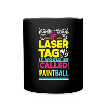 Indoor-laser-tag-party-outfit lasertag - Tasse einfarbig - Schwarz - Vorne