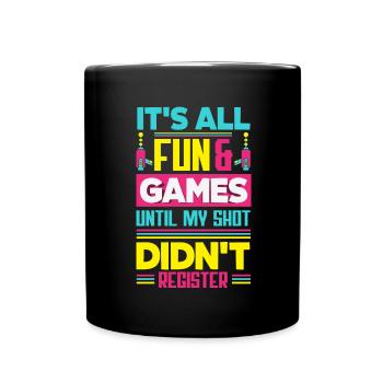 Indoor-laser-tag-party-outfit lasertag - Tasse einfarbig - Schwarz - Vorne