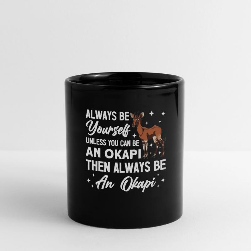 Funny zookeeper okapi lover Full Colour Mug