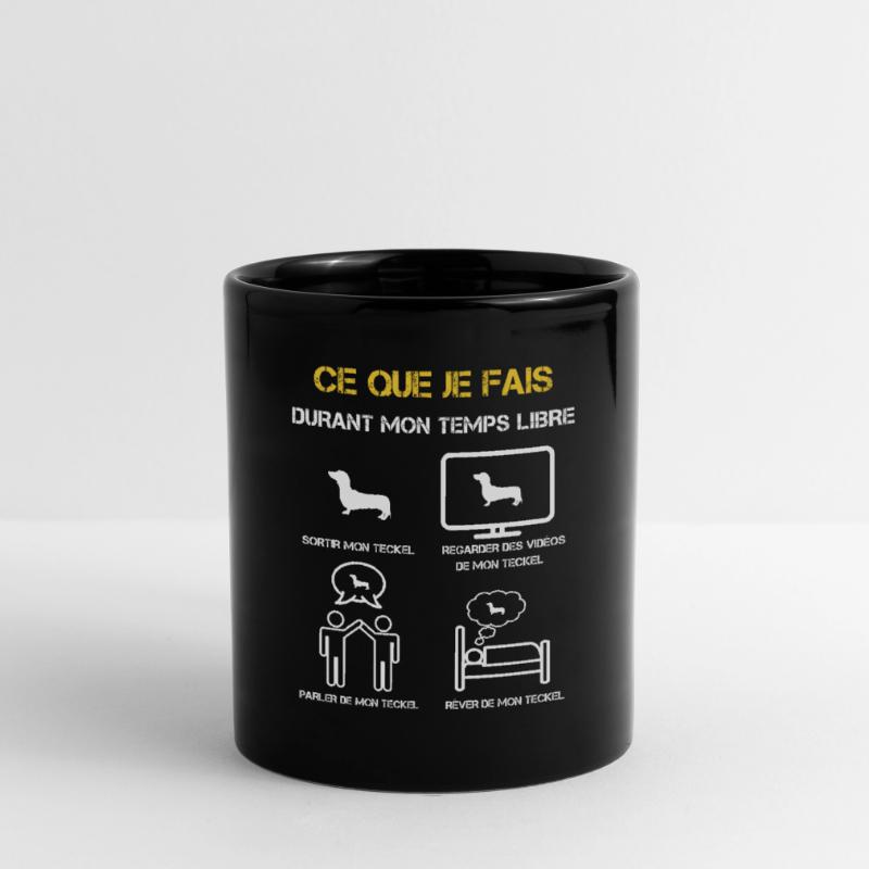 Dackel Freizeit Geschenke Tasse einfarbig