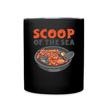 Cioppino Lover Foodie Nourriture Mer Américaine - Mug uni - noir - Devant