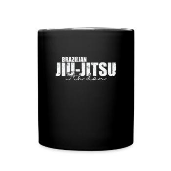 Brazilian Jiu-Jitsu 5th Dan Martial Arts - Full Colour Mug - black - Front