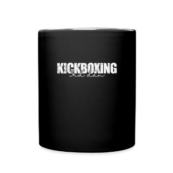 Kickboxing 3rd Dan Kampfsportart - Tasse einfarbig - Schwarz - Vorne