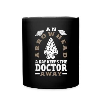 Arrowhead Hunter Archery Arrowhead - Full Colour Mug - black - Front