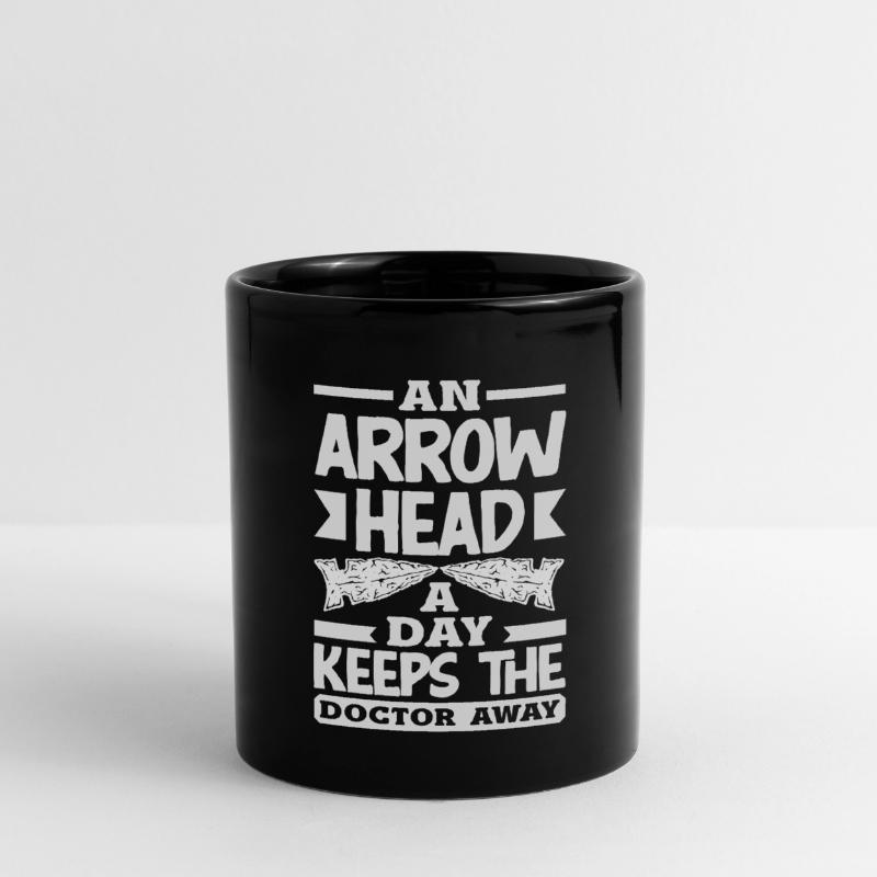 Pointe de flèche Chasseur Tir à l’arc Pointe de flèche Mug uni