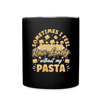 Funny Italian Ravioli Pasta - Full Colour Mug - black - Front
