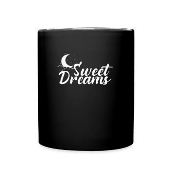 Faire de beaux rêves en dormant - Mug uni - noir - Devant