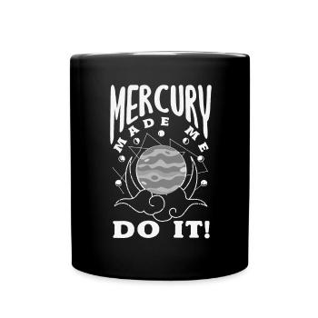 Retrograde planets Mercury retrograde - Full Colour Mug - black - Front