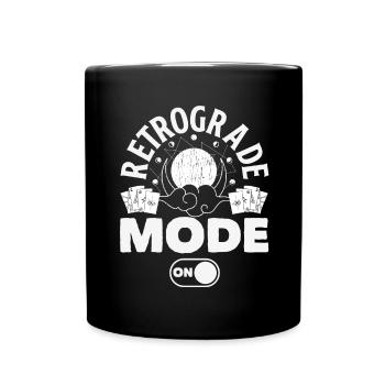 Retrograde planets Mercury retrograde - Full Colour Mug - black - Front