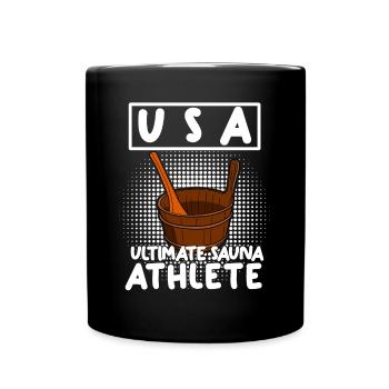 Sauna USA Saunas Bien-être - Mug uni - noir - Devant
