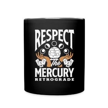 Retrograde planets Mercury Retrograde - Full Colour Mug - black - Front