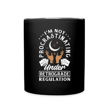 Retrograde planets Mercury Retrograde - Full Colour Mug - black - Front