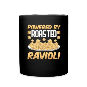 Funny Italian Ravioli Pasta - Full Colour Mug - black - Front