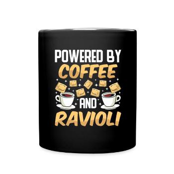 Funny Italian Ravioli Pasta - Full Colour Mug - black - Front