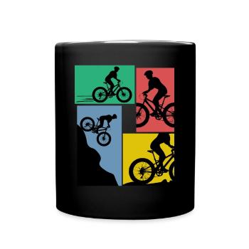 Fat Bike Blague Fatbike - Mug uni - noir - Devant
