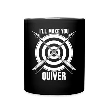Archery Quiver Bow Shooting - Full Colour Mug - black - Front