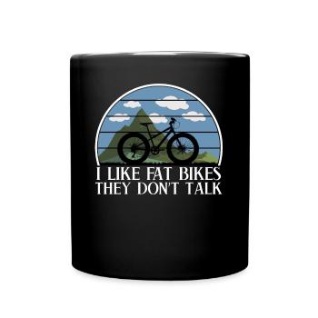 Fatbike Fat Bike Fat Tires Bike - Mug uni - noir - Devant