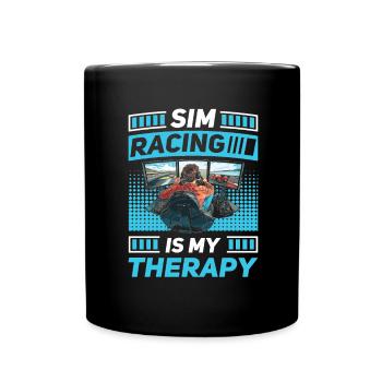 Simulator Cockpit Esports Sim Racing - Tasse einfarbig - Schwarz - Vorne