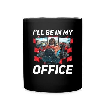 Simulator Cockpit Esports Sim Racing - Tasse einfarbig - Schwarz - Vorne