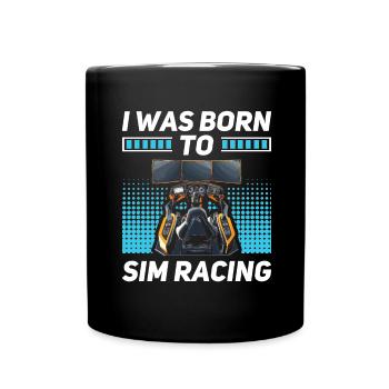 Simulator Cockpit Esports Sim Racing - Tasse einfarbig - Schwarz - Vorne