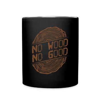 Firewood Carpenter Lumberjack Wood - Full Colour Mug - black - Front
