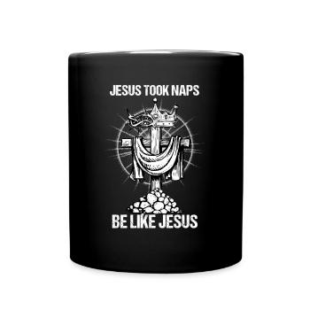 Jésus a fait des siestes être comme Jésus I Dieu chrétien - Mug uni - noir - Devant