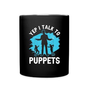 Puppeteer, puppeteer - Full Colour Mug - black - Front
