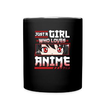Juste une fille qui aime le costume de filles de cosplay d’anime - Mug uni - noir - Devant